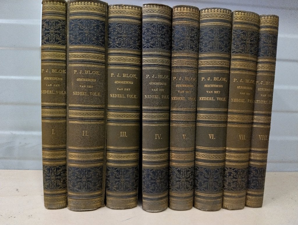 Nr. 1018 P.J. Blok, Geschiedenis van het Nederlandsche volk, Ophalen of Verzenden, Gelezen, Blok, P.J.