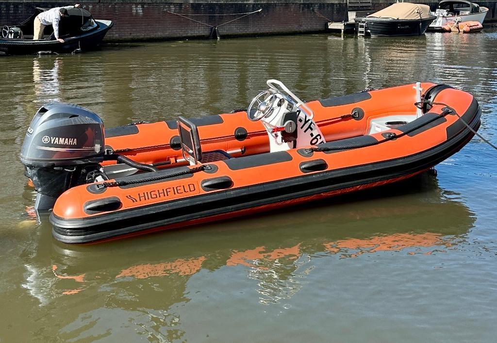 Highfield RIB 460 Patrol 60 PK Yamaha, Watersport en Boten, Aluminium, Zo goed als nieuw, Benzine, Minder dan 70 pk
