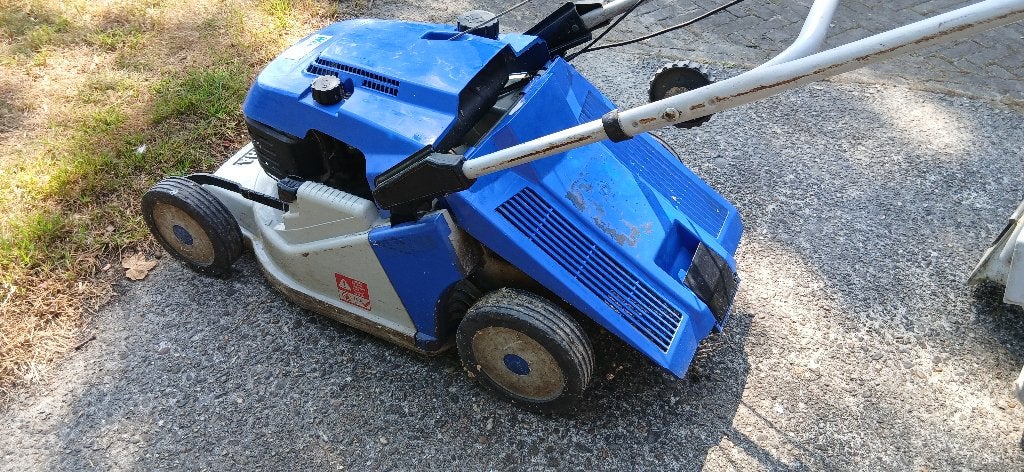 motor grasmaaier Yamaha YLM 346. Zeer goed, als nieuw., Tuin en Terras, Ophalen, Cirkelmaaier, Opvangbak, Zo goed als nieuw