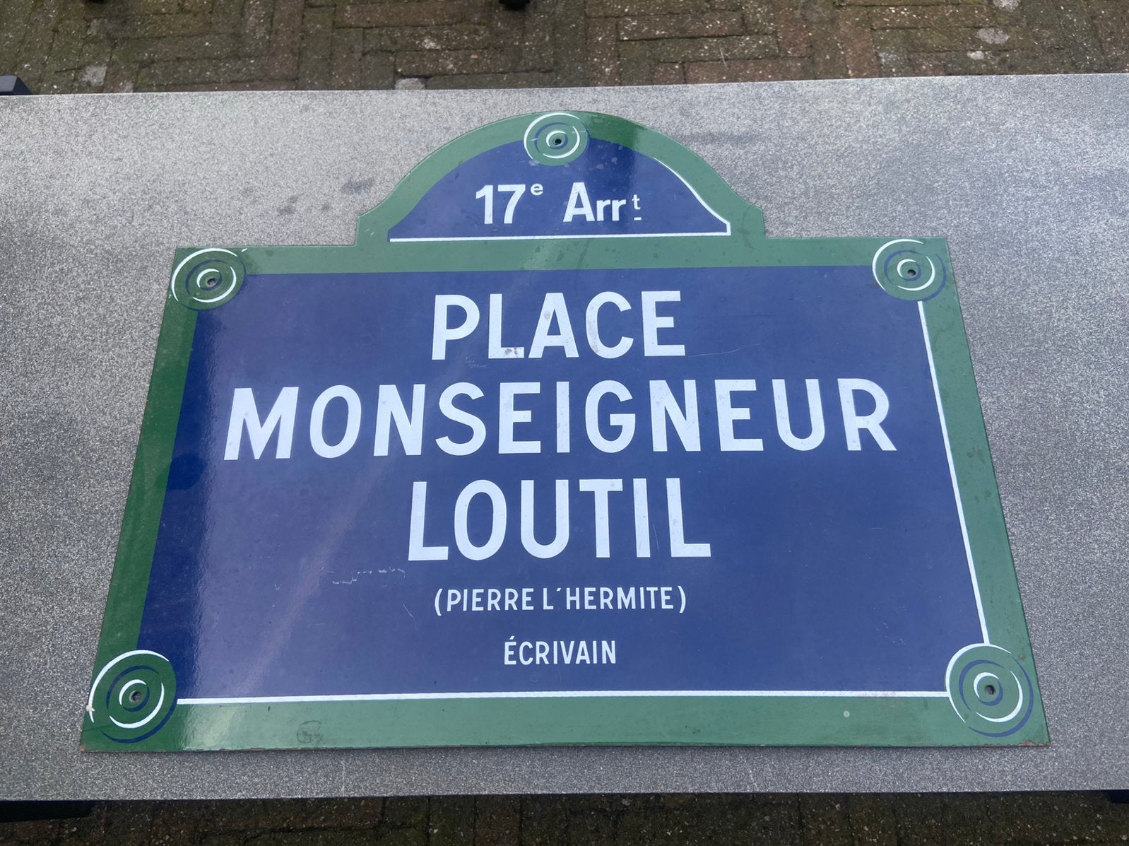 Emaille straatnaambord uit Parijs 2, Antiek en Kunst, Ophalen