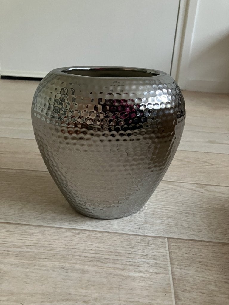 Siervaas zilver ongeveer 20 cm hoog, Ophalen of Verzenden, Gebruikt, Zilver