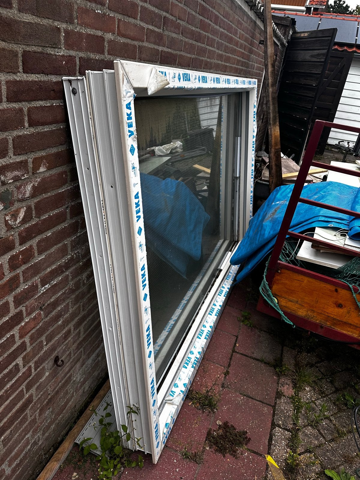 Veiligheidsglas, Ophalen, Gevelraam of Ruit, 160 cm of meer, Zo goed als nieuw