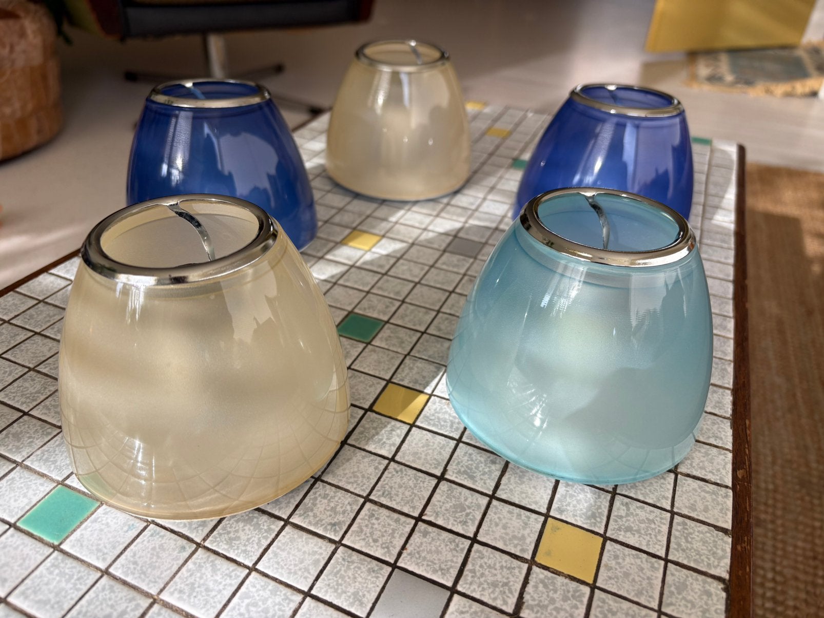 Artemide E. Gismondi plafondlampen model Kalias, Ophalen of Verzenden, Zo goed als nieuw, Blauw