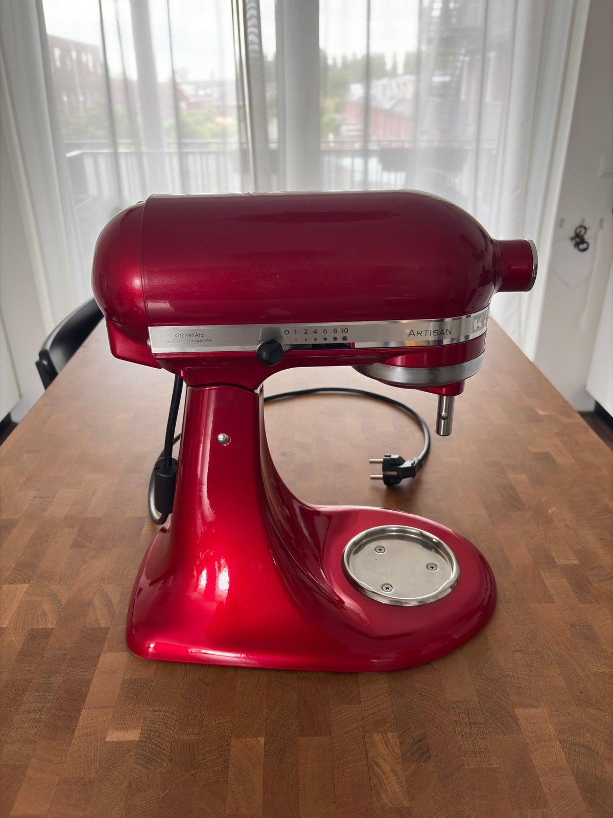 KitchenAid Artisan Classic Rood - Volledig Gereviseerd, 4 liter of meer, Ophalen of Verzenden, Refurbished, 3 snelheden of meer