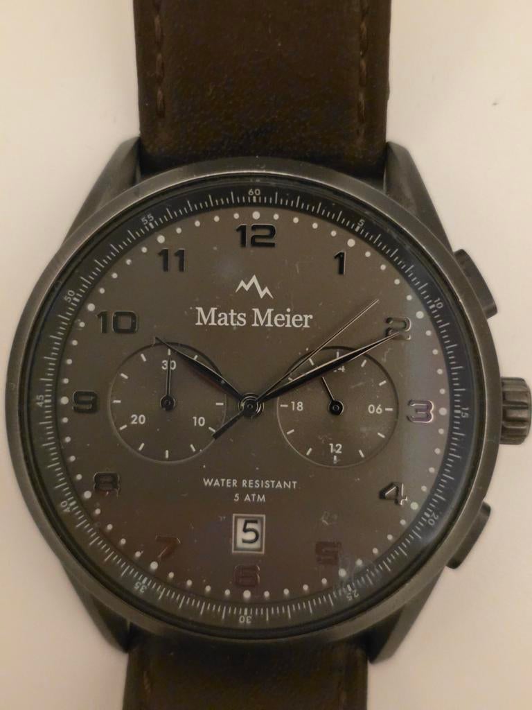 Mats Meier horloge, Ophalen of Verzenden, Polshorloge, Staal, Overige merken