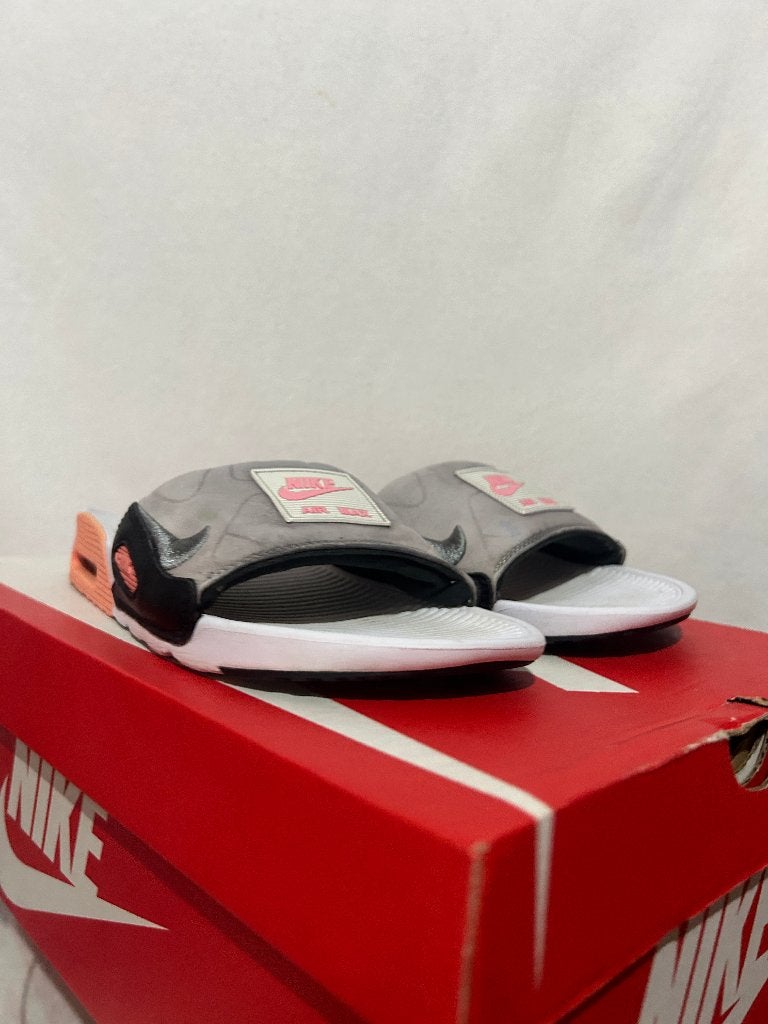 ALS NIEUW! Maat 40,5 - Nike Air Max 90 Slide White Rose Grey, Slippers, Overige kleuren, Verzenden, Nike