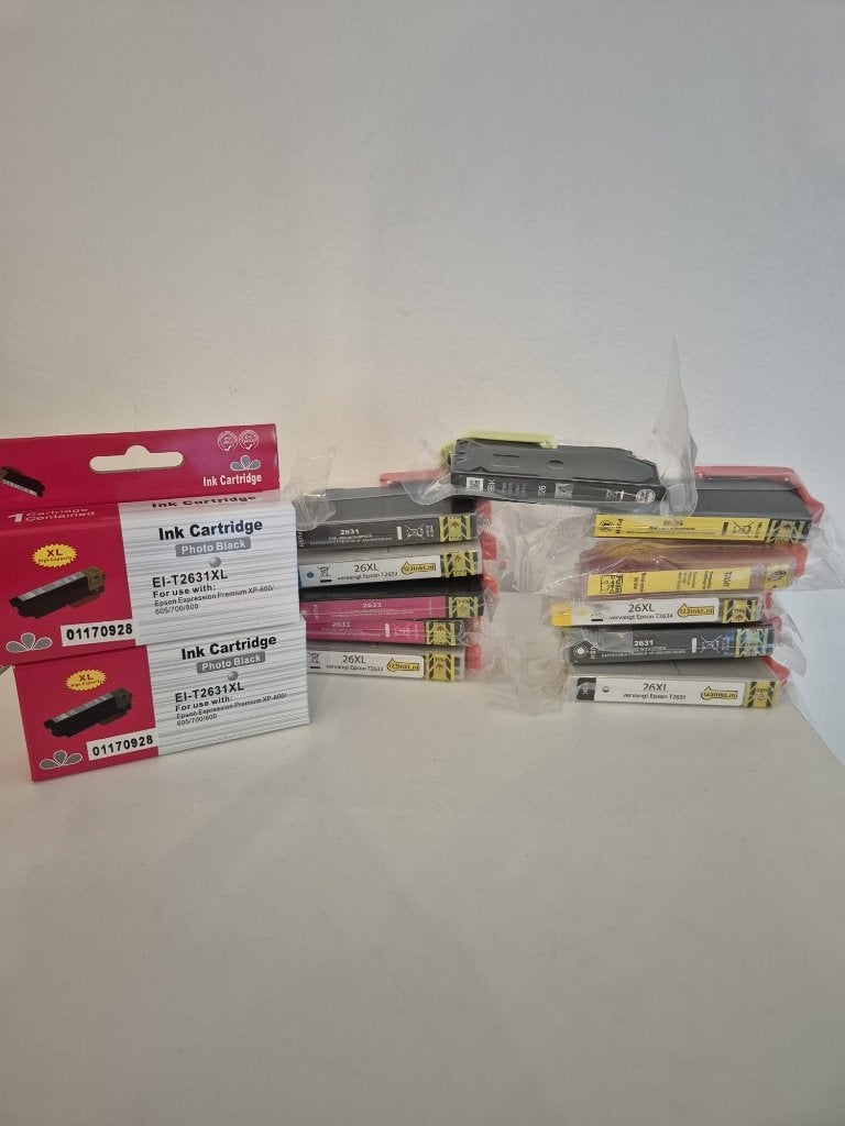 13x Inktcartridges Huismerk (Vervanger voor Epson 26 / 26XL), Ophalen of Verzenden, Nieuw, Cartridge, Epson