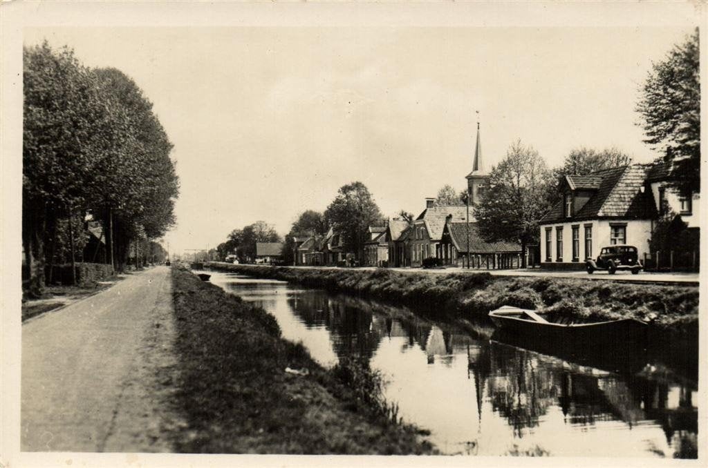 Appelscha, langs de Vaart - gelopen, Verzamelen, Ophalen of Verzenden, 1940 tot 1960, Gelopen, Friesland