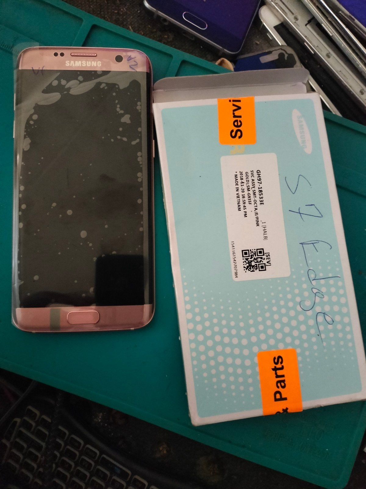 Samsung Galaxy S9 Plus,s7edge,s7LCD Scherm Zwart, Ophalen of Verzenden