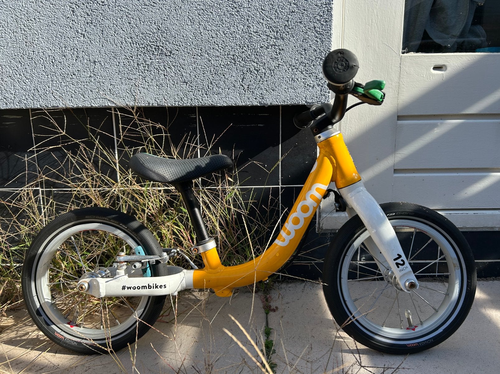 Woom 1 loopfiets - 12 inch, Ophalen of Verzenden, Gebruikt, Velgrem, Minder dan 16 inch