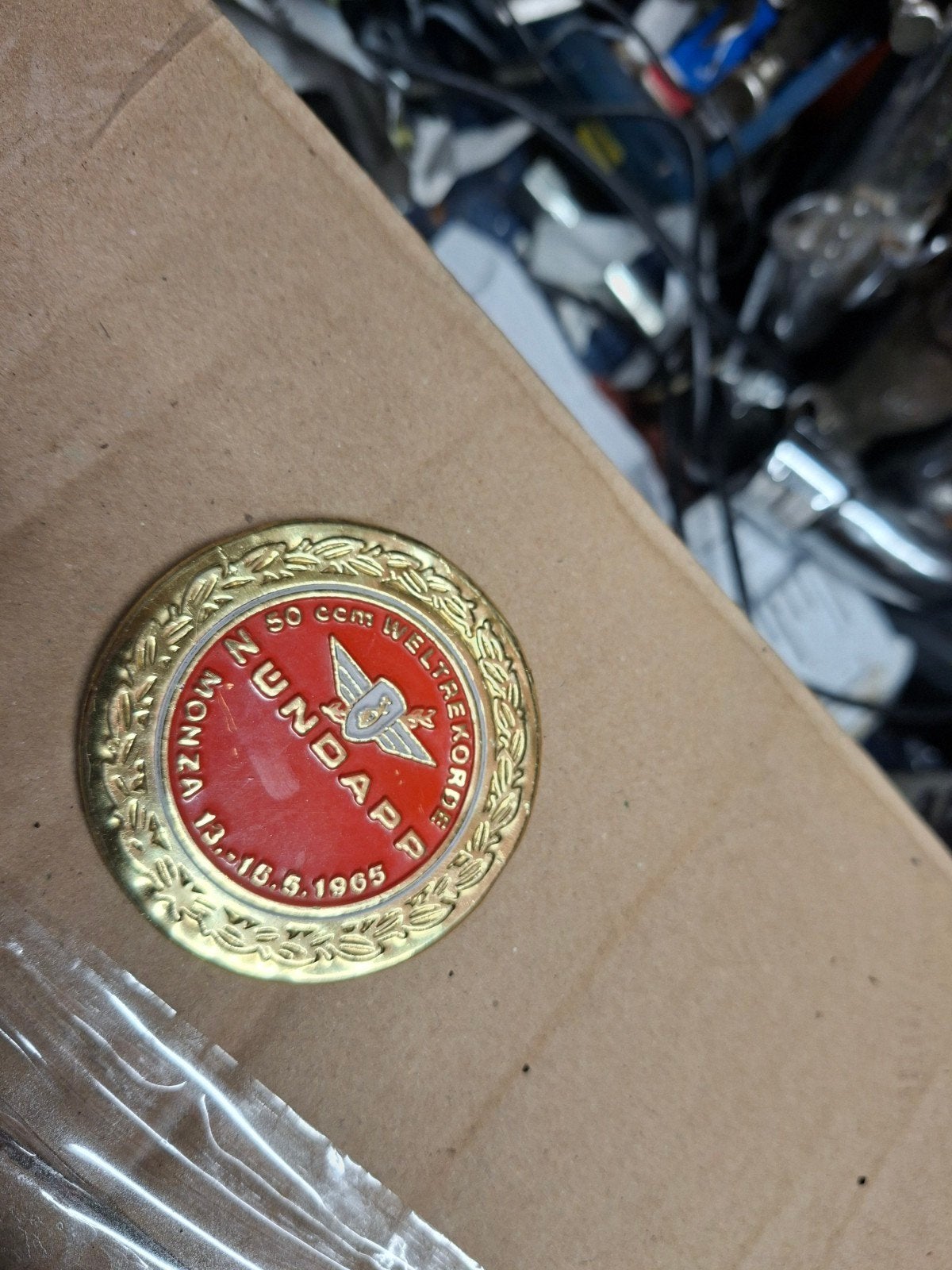 zundapp embleem aluminium, Ophalen of Verzenden
