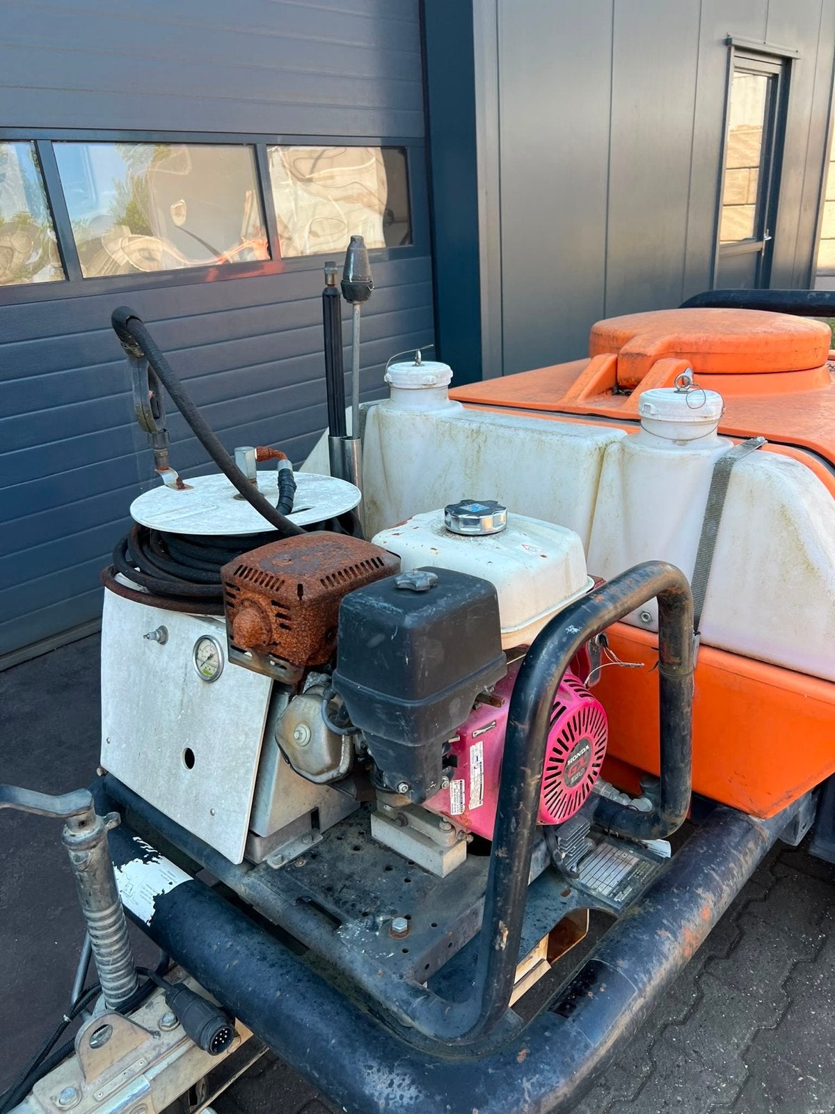 Mobiele hogedrukreiniger / Powerwasher – Honda GX390, Ophalen, Gebruikt, Benzine