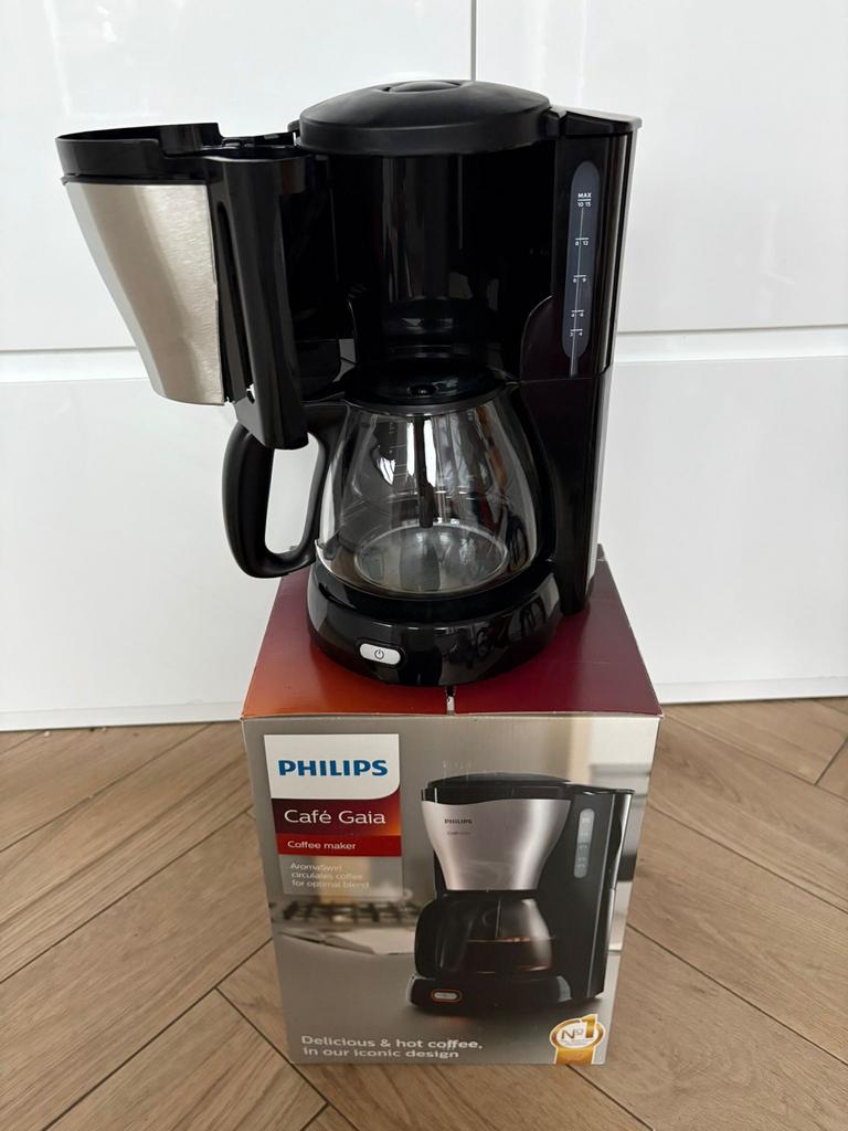 Philips Café Gaia Koffiezetapparaat - Zo goed als nieuw, Witgoed en Apparatuur, Koffiezetapparaten, Ophalen, Afneembaar waterreservoir
