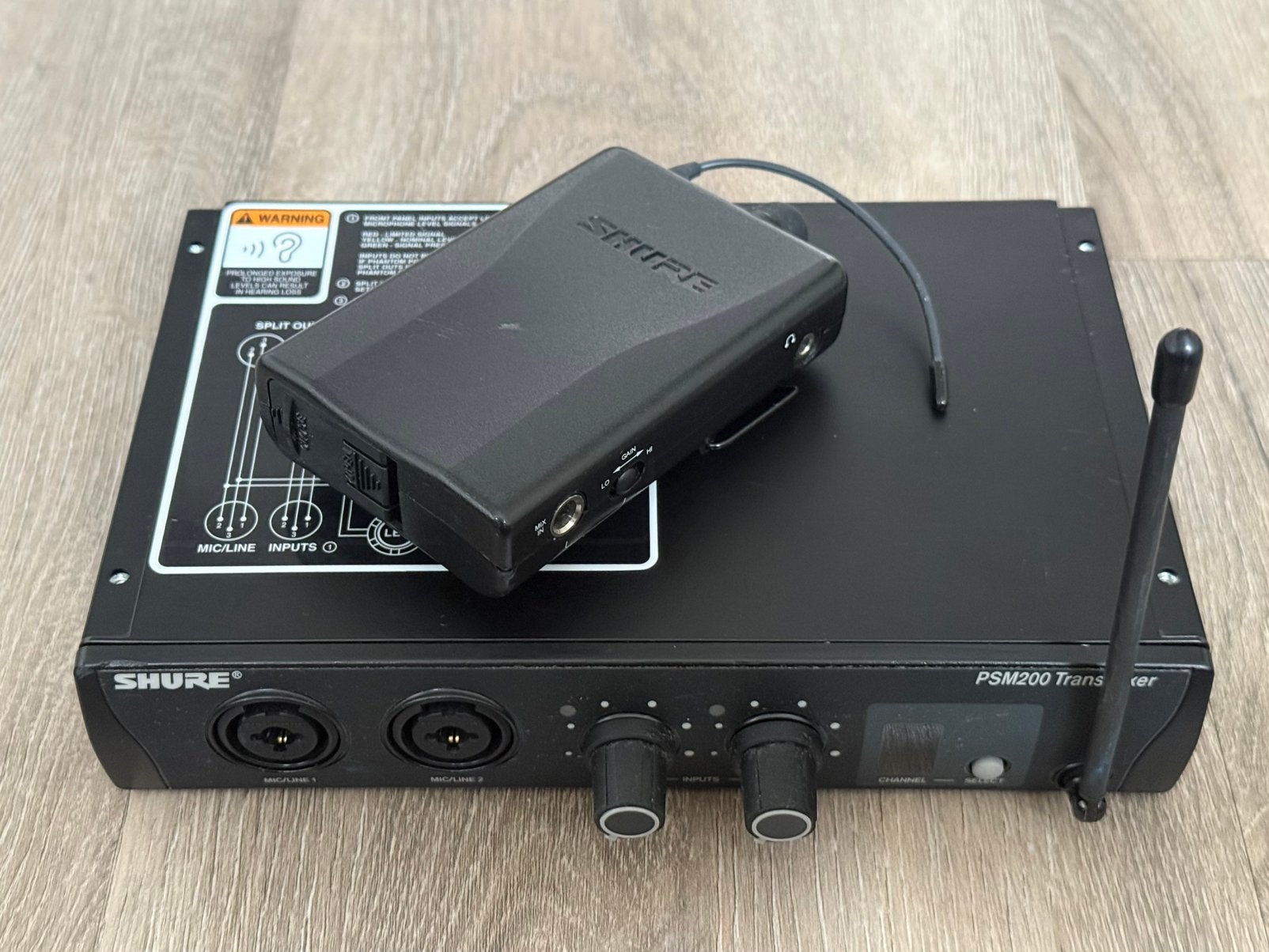 Shure PSM200 Draadloos in-ear systeem (518 - 554MHz), Muziek en Instrumenten, Ophalen of Verzenden, Zo goed als nieuw, Overige typen
