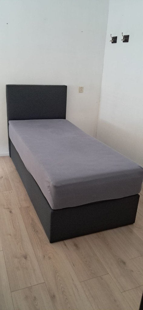 1 persoon boxspring, Ophalen, Eenpersoons, Zo goed als nieuw, Overige maten