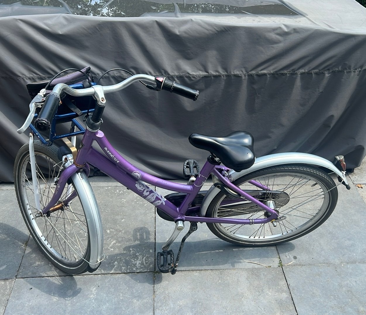 Paarse fiets, Ophalen, Gebruikt, 16 tot 20 inch
