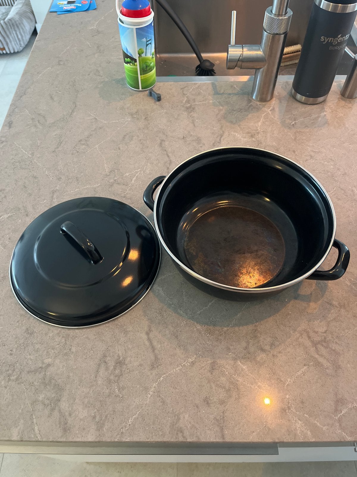 BK Braadpan Zwart - Geschikt voor Inductie, Gebruikt, Braadpan, BK, Ophalen of Verzenden