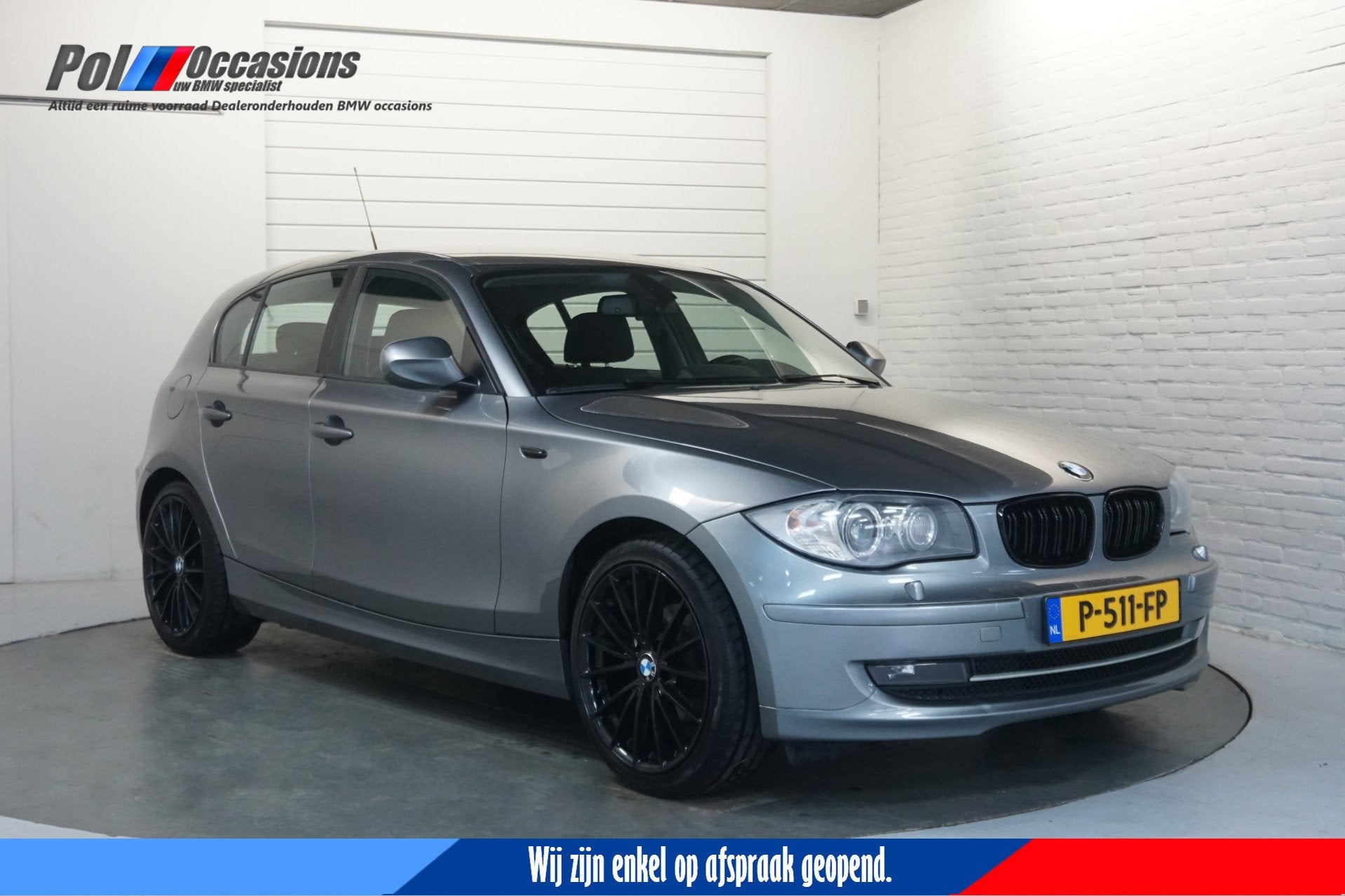BMW 1-serie 120i Navigatie | Xenon | Injectoren v.v. | 120i, 1-Serie, Euro 5, Zwart, Automatische klimaatregeling