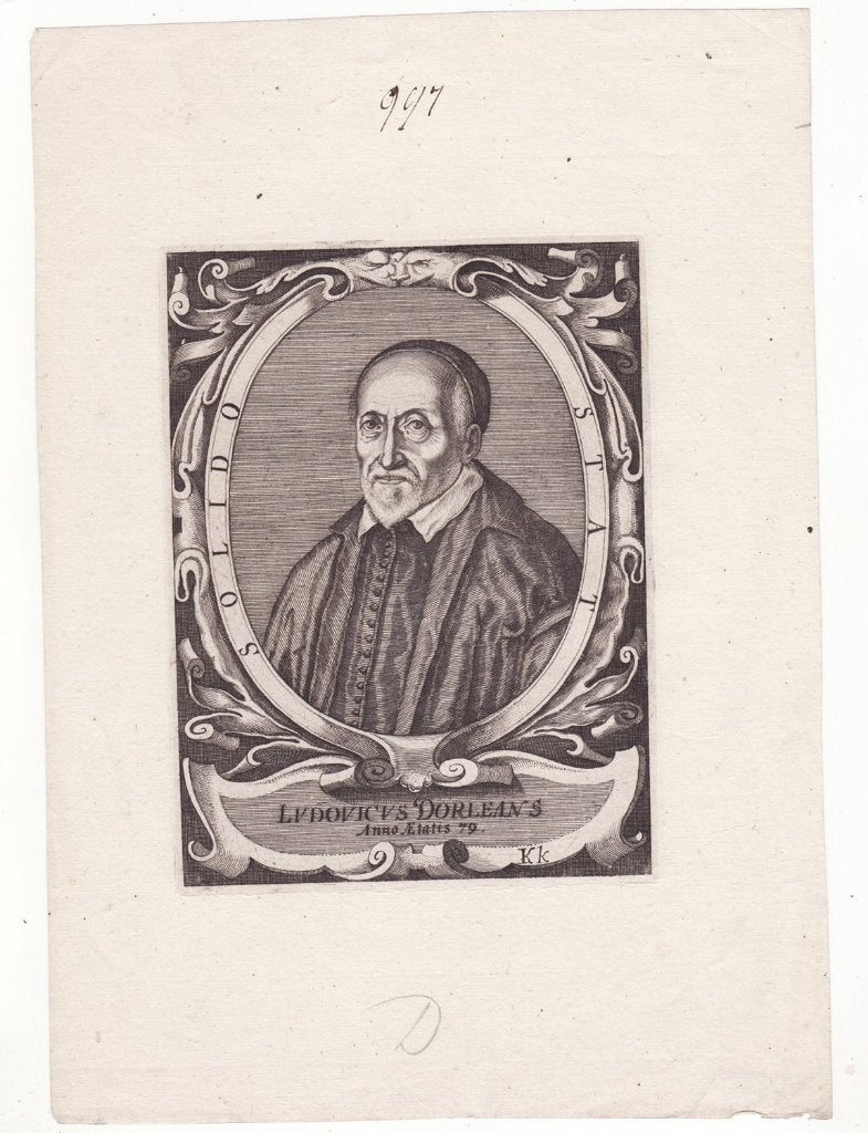 gravure van Louis Dorléans door Theodore de Bry 1622, Portret, Gravure, Blanco verso, 1600 - 1699