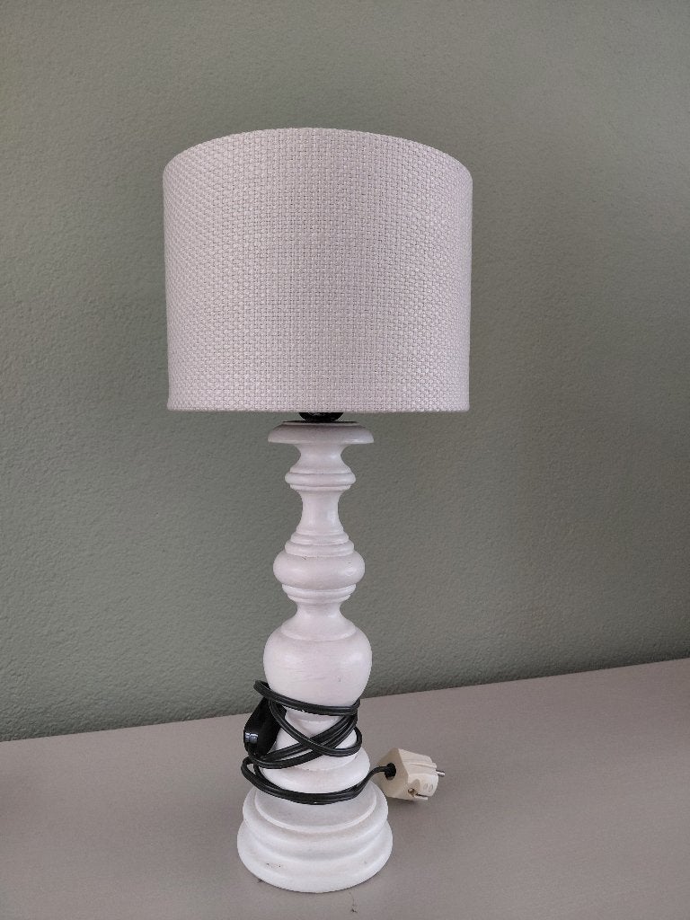 Lampje incl kap, Overige merken, Inclusief lichtbron, Wit, Landelijk
