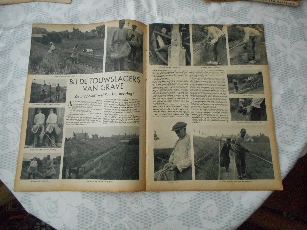 Grave Bij de touwslagers. 1937., Ophalen of Verzenden, 1920 tot 1940, Nederland, Knipsel(s)