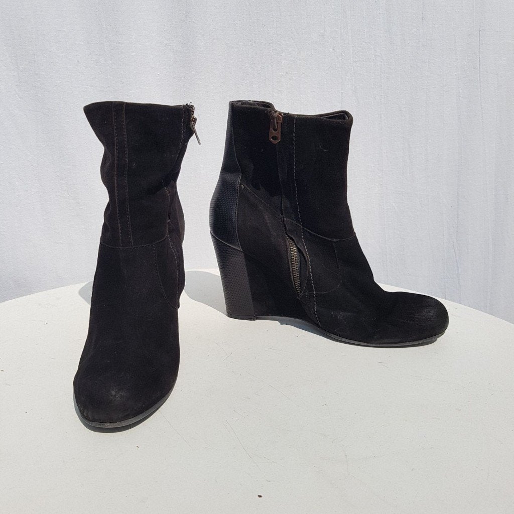 Gave zwarte laarzen met sleehak.Mt 39 Merk G-Star Raw, Kleding | Dames, Schoenen, ., Zwart, Ophalen of Verzenden, .