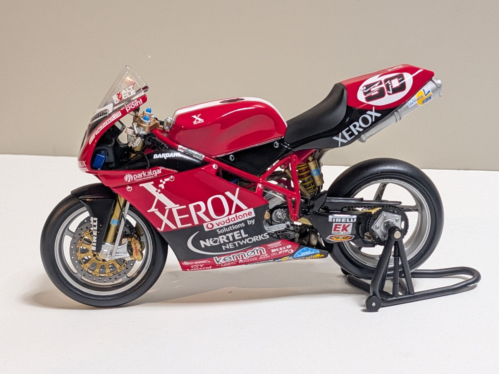 Ducati 998 RS - Miguel Praia - WK Superbike 2004, Ophalen of Verzenden, Nieuw, 1:9 t/m 1:12, Motor