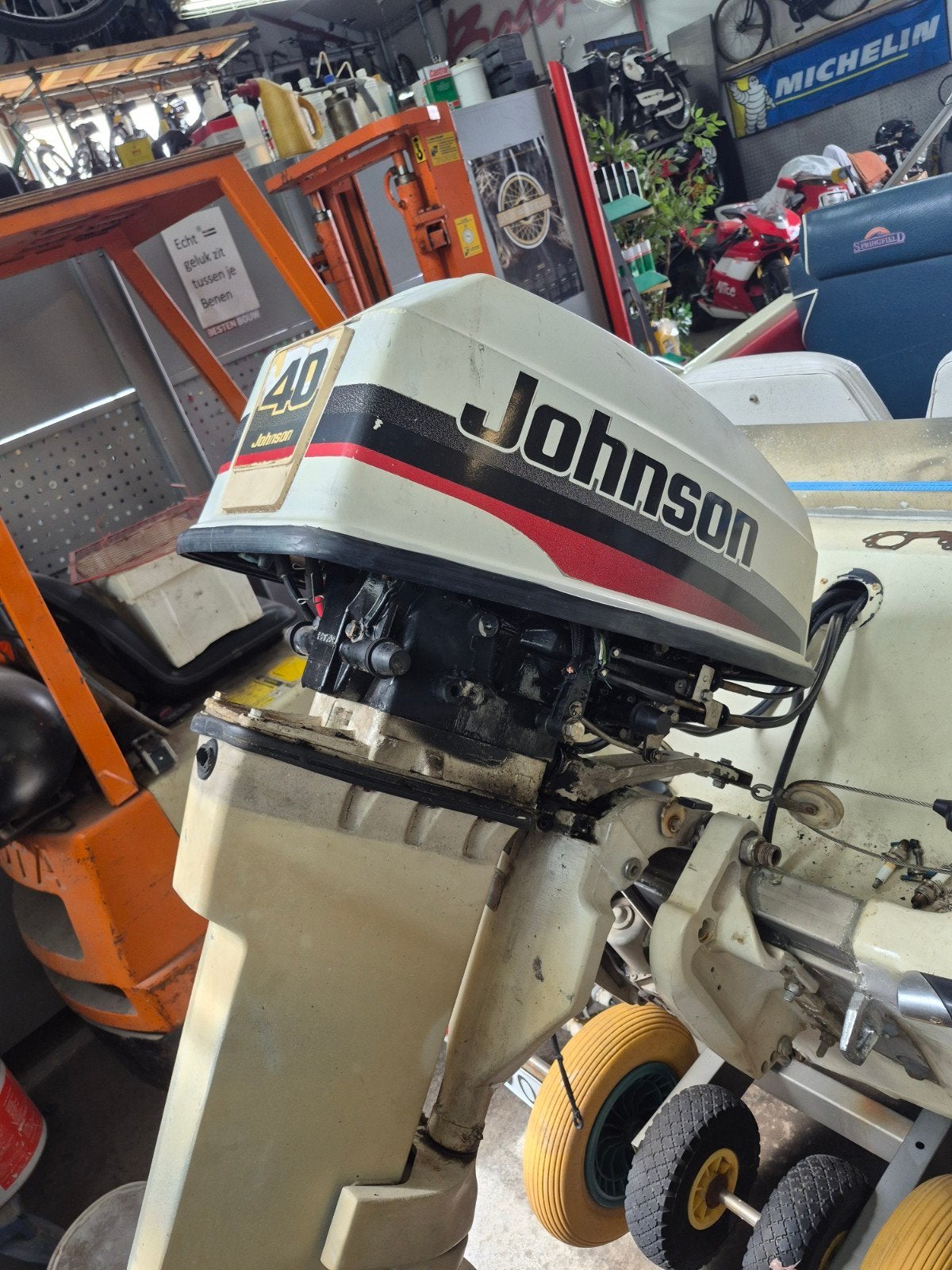 Johnson 40 pk buitenboordmotor 1997 - onderdelen gezocht, Ophalen of Verzenden, Gebruikt, Motor en Techniek