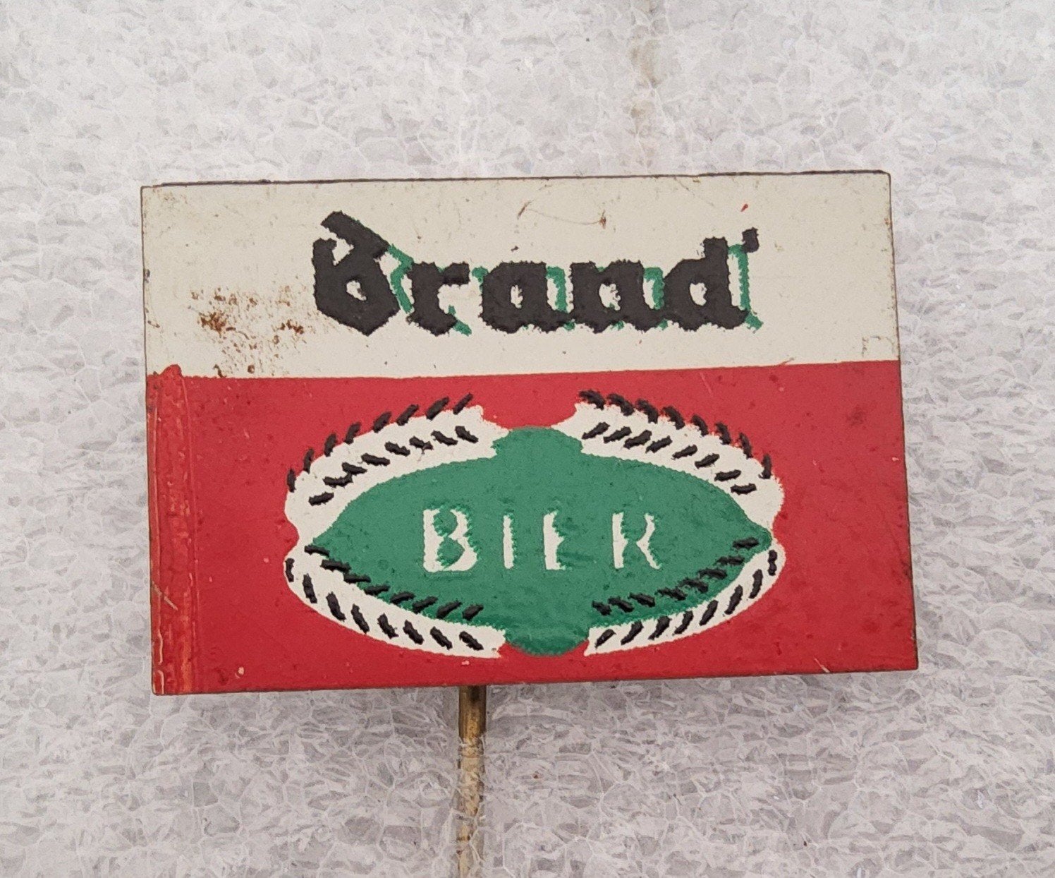 Vintage Brand Bier Speldje, Ophalen of Verzenden, Gebruikt, Overige onderwerpen, Speldje of Pin