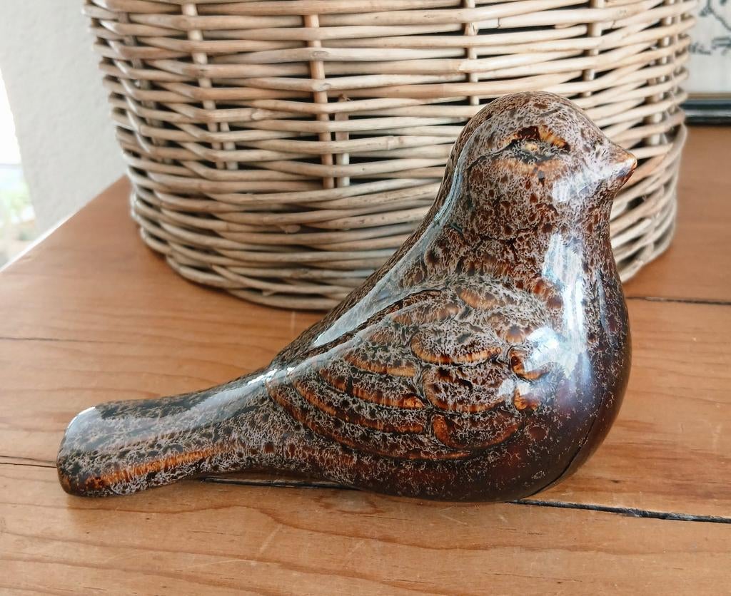 Daan Kromhout vogel DK, Huis en Inrichting, Ophalen of Verzenden, Zo goed als nieuw, Meerkleurig, Steen/keramiek