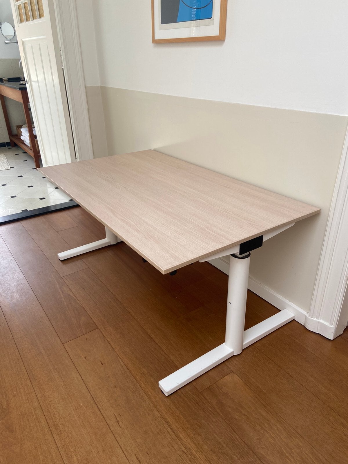 Gispen bureau, Ophalen, Gispen, Spaanplaat of MDF, In hoogte verstelbaar