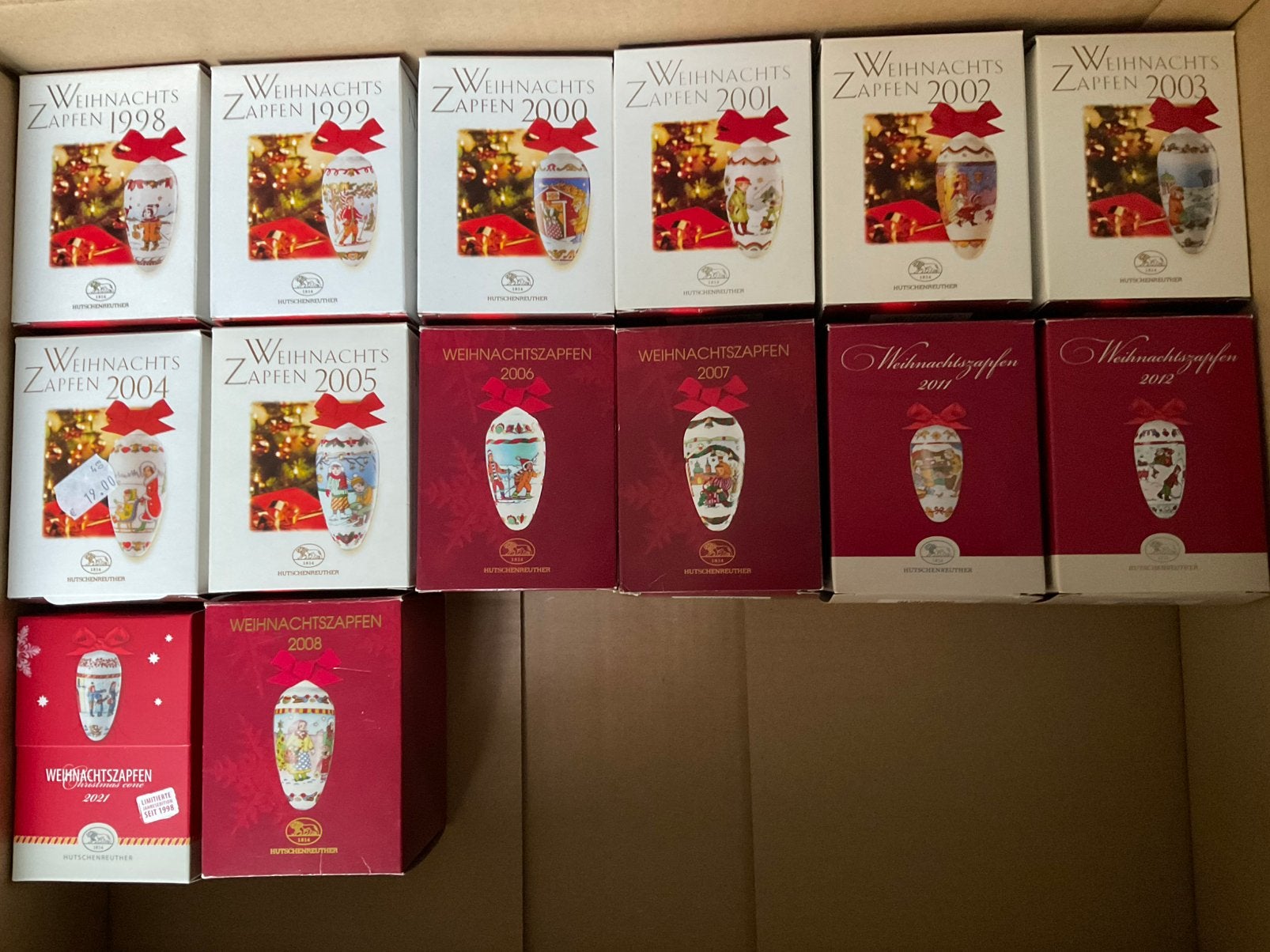 Hutschenreuther kerstpegels en kerstlaarzen  ( zeldzaam ), Diversen, Kerst, Ophalen of Verzenden, Zo goed als nieuw