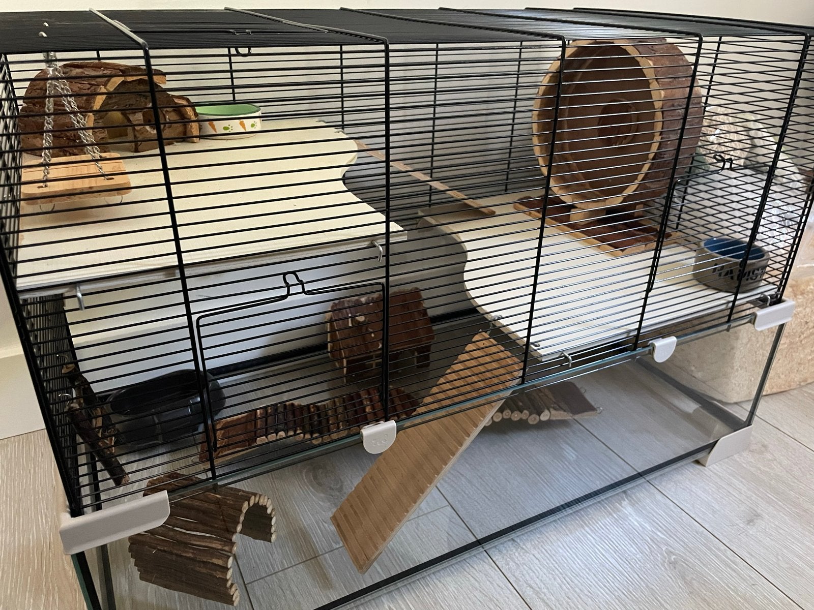 Mooie, grote hamsterkooi, Dieren en Toebehoren, Knaagdieren en Konijnen | Toebehoren, Ophalen, Gebruikt, Overige typen