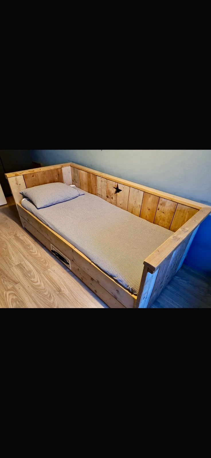 1 persoons kajuit bed, Ophalen, 85 tot 100 cm, Zo goed als nieuw, Matras