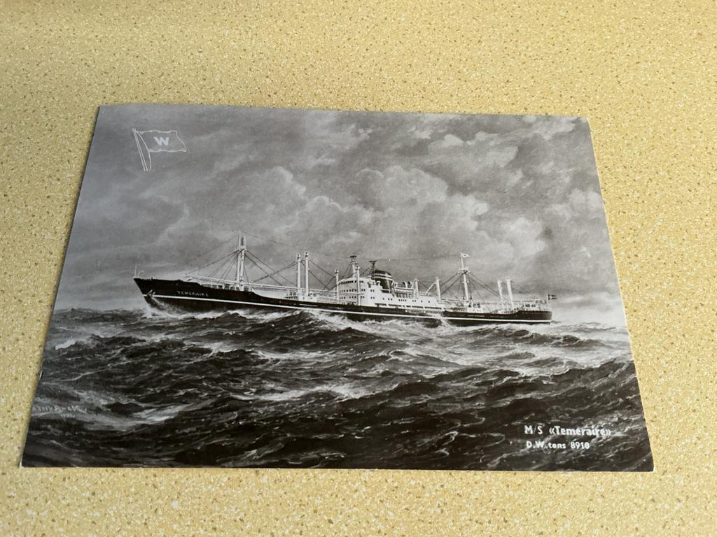 S567 Wilhelmsen Lines Oslo MS TEMERAIRE, Ophalen of Verzenden, Zo goed als nieuw, Kaart, Foto of Prent