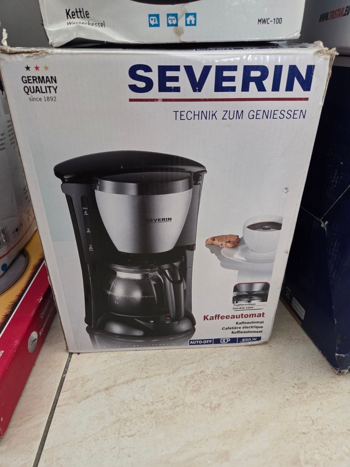 Severin Koffiezetapparaat - Nieuw in doos, Ophalen of Verzenden, Nieuw, Koffiemachine, Gemalen koffie