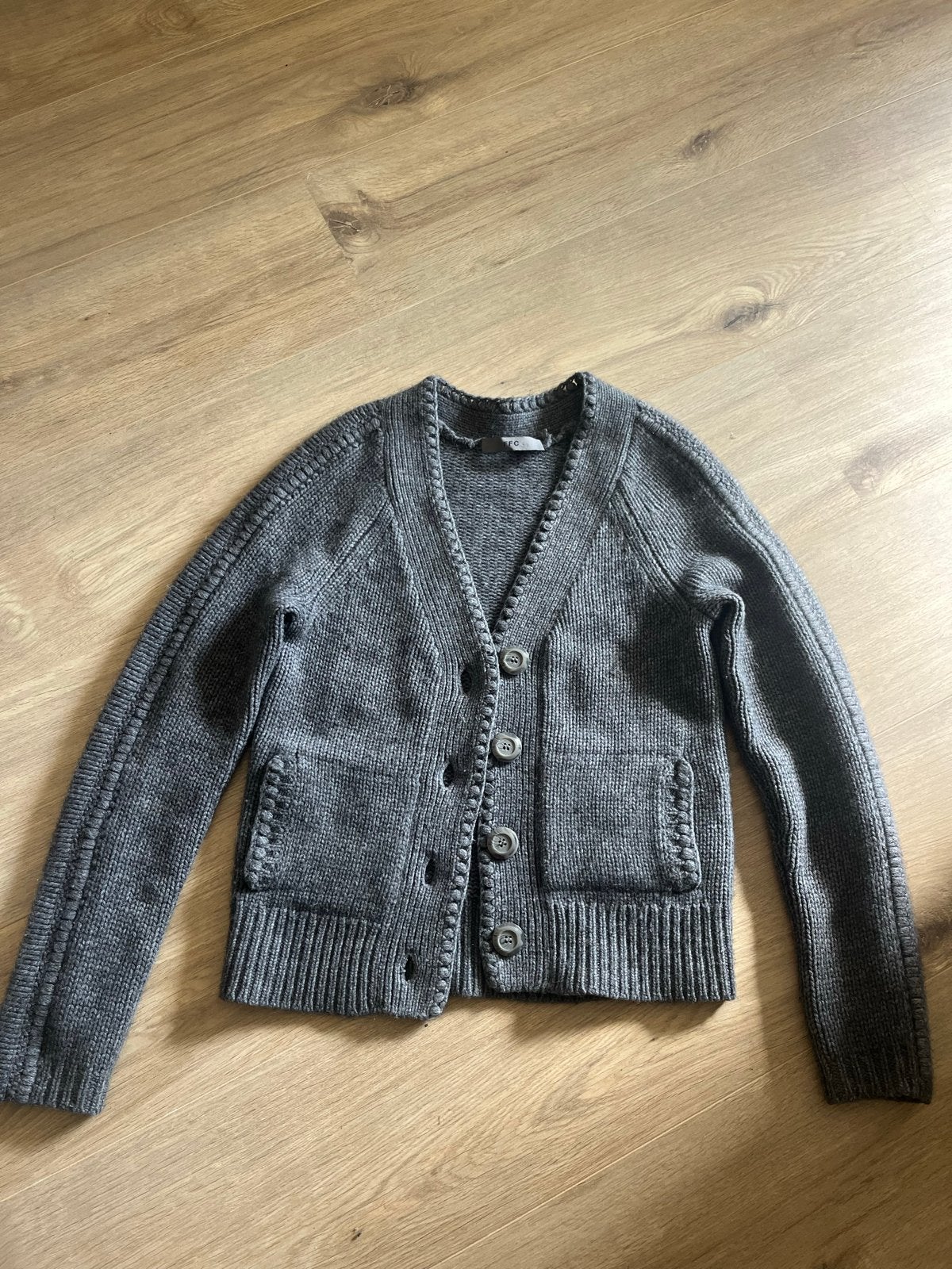 FFC Wol Cashmere Vest - Dik Garen - Maat 36, Ophalen of Verzenden, Zo goed als nieuw, Maat 36 (S), Grijs