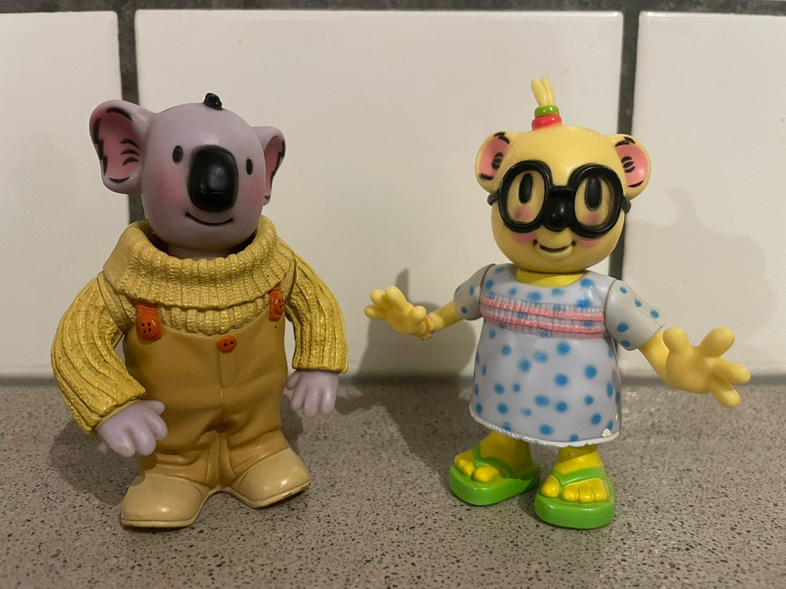 De koala broertjes Buster en Mitzi de Possum poppetje, Ophalen of Verzenden, Zo goed als nieuw, Actiefiguur of Pop