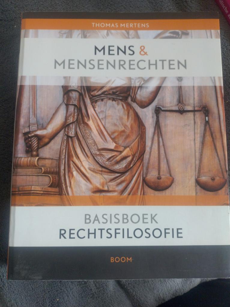 Mens & Mensenrechten - Basisboek Rechtsfilosofie, Boeken, Zo goed als nieuw, Thomas Mertens, Gamma, HBO