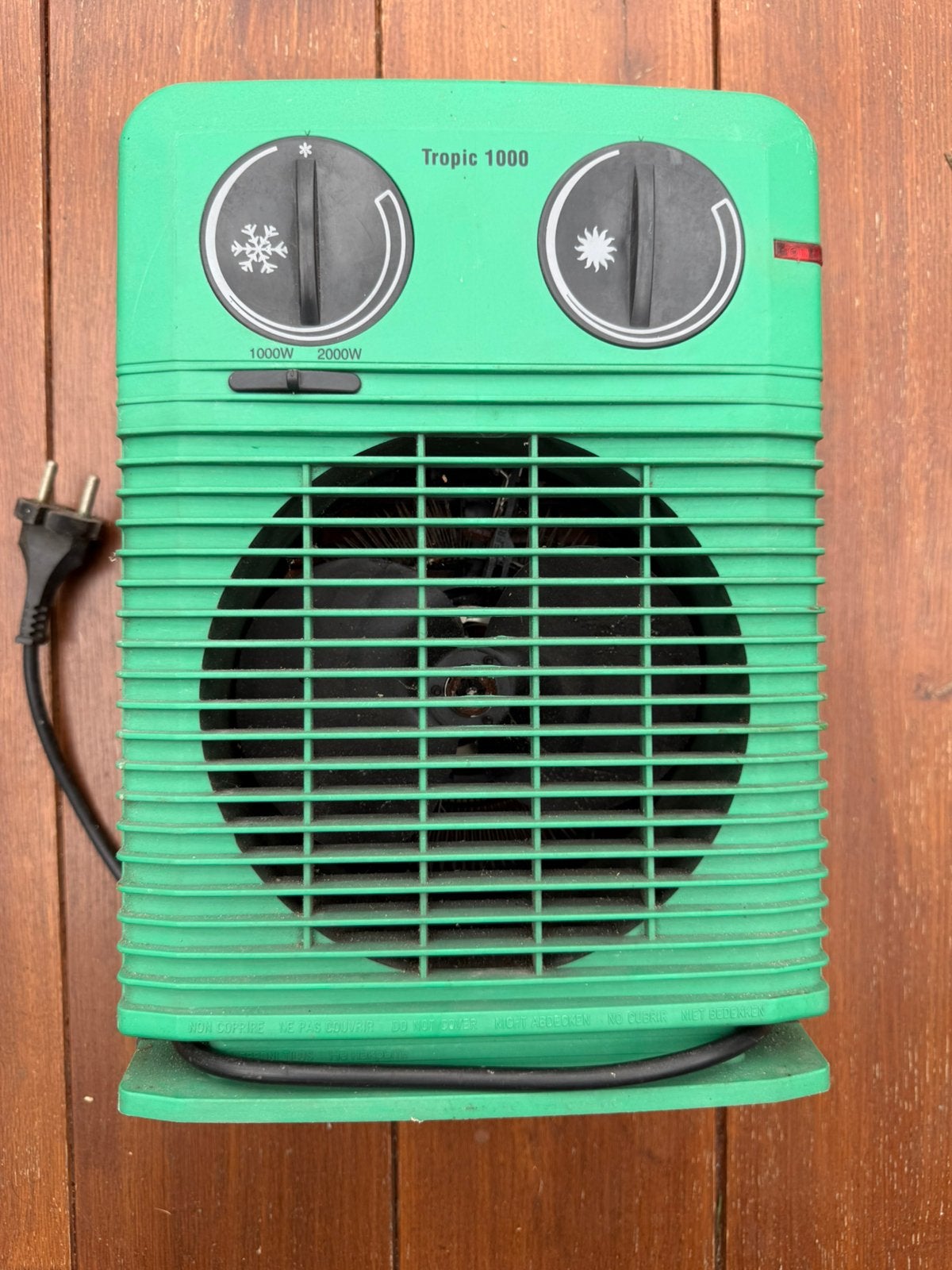 Tropic 1000 heater/cooler - ideaal voor in een kas/schuur, Ophalen of Verzenden, Gebruikt, Elektrisch, Vloer