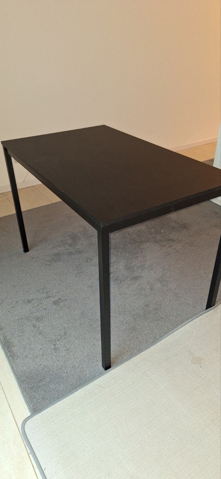 Eettafel(67x110x74)met 4 stoelen - Zwart, modern design, Huis en Inrichting, Ophalen, 100 tot 150 cm, 50 tot 100 cm, Modern