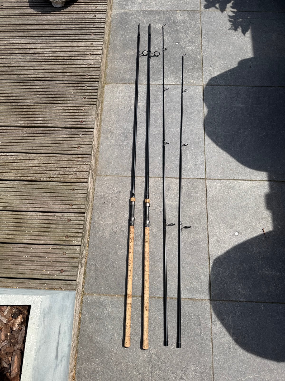Fox Warrior Hengels 12 FT 2.75 LB met kurk handvaten, Ophalen, Gebruikt, Werphengel