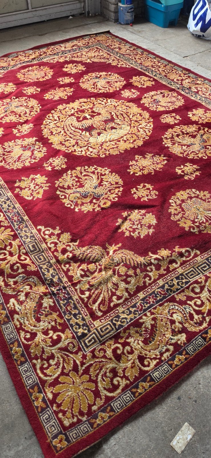 prachtig groot vintage Perzisch wollen tapijt 300x200!, Huis en Inrichting, Perzisch, 200 cm of meer, Ophalen of Verzenden, Zo goed als nieuw