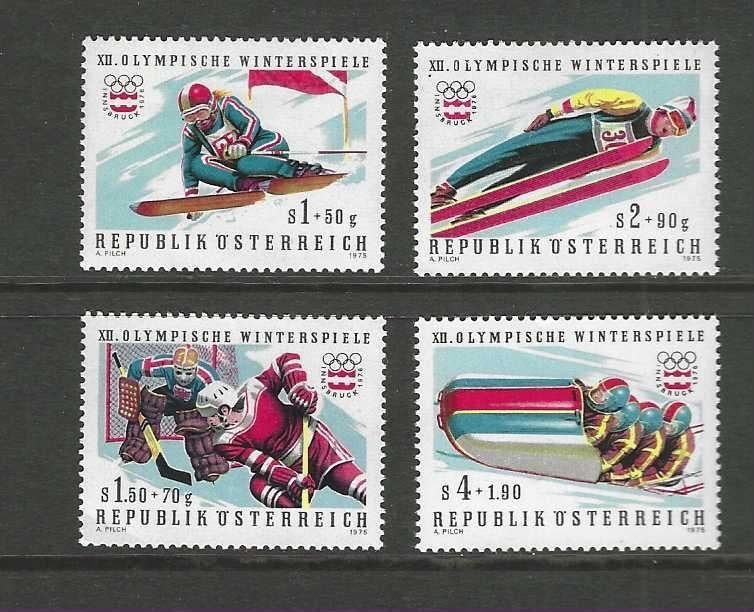 Oostenrijk 1479-1481 wintersporten activiteiten1976 postfris, Verzenden, Postfris, Sport