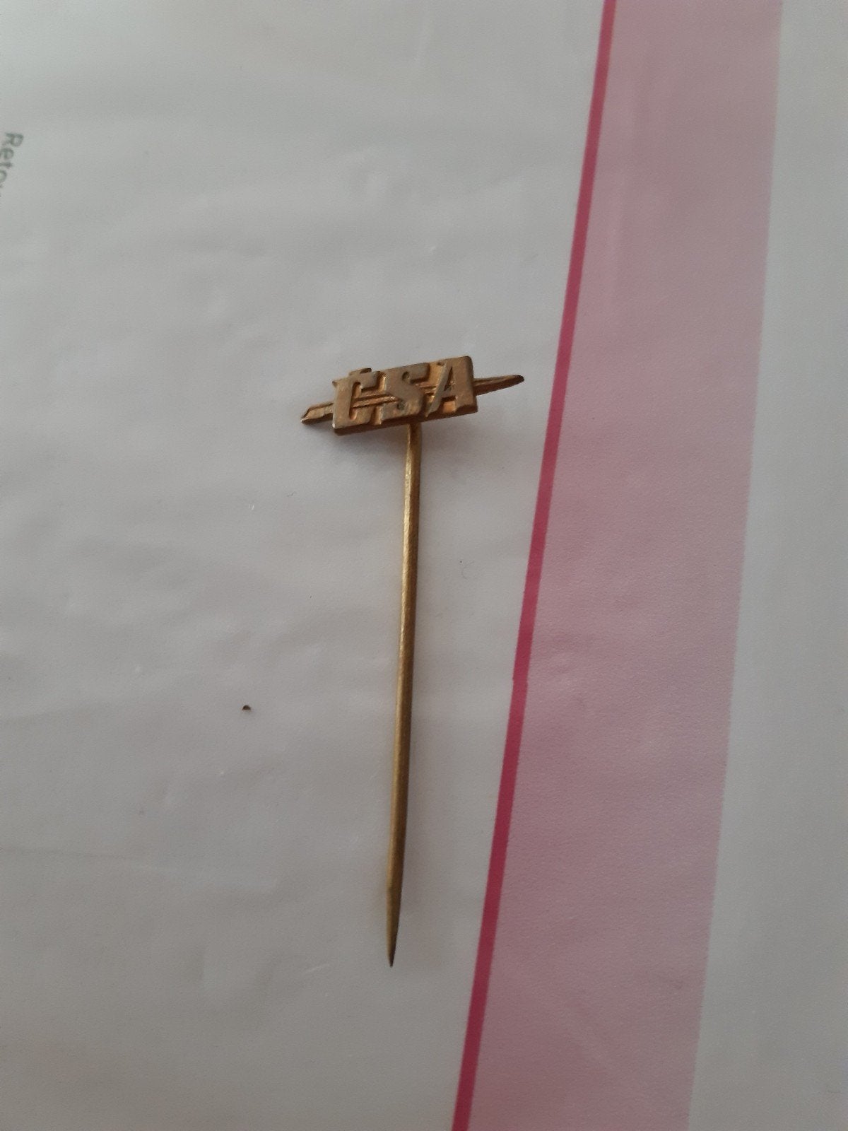 Speldje CSA, Ophalen of Verzenden, Zo goed als nieuw, Overige onderwerpen, Speldje of Pin