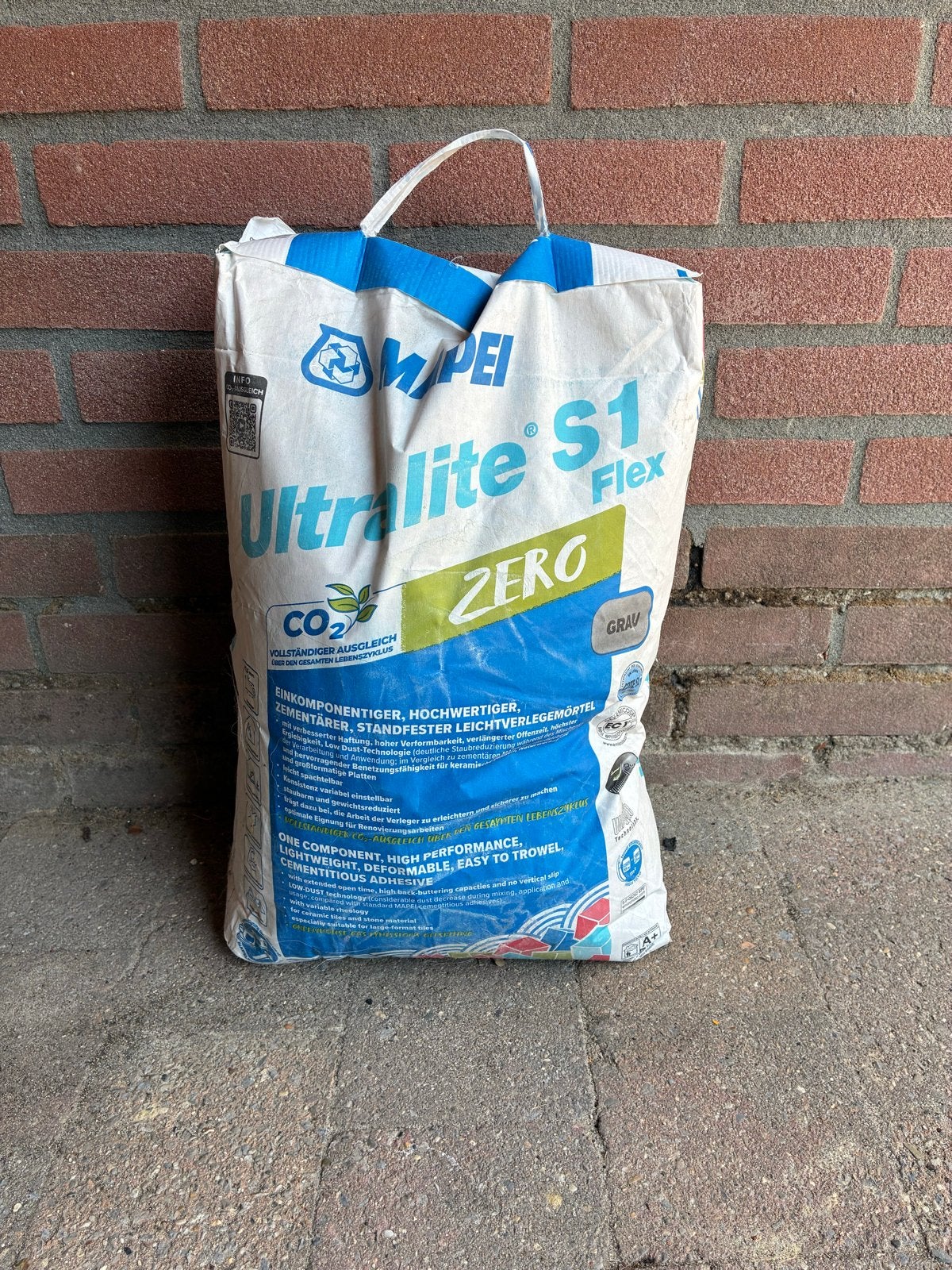 Mapei Ultralite S1 Flex Zero Tegellijm Grijs 15 kg, Overige typen, Nieuw, 10 m² of meer, Overige materialen
