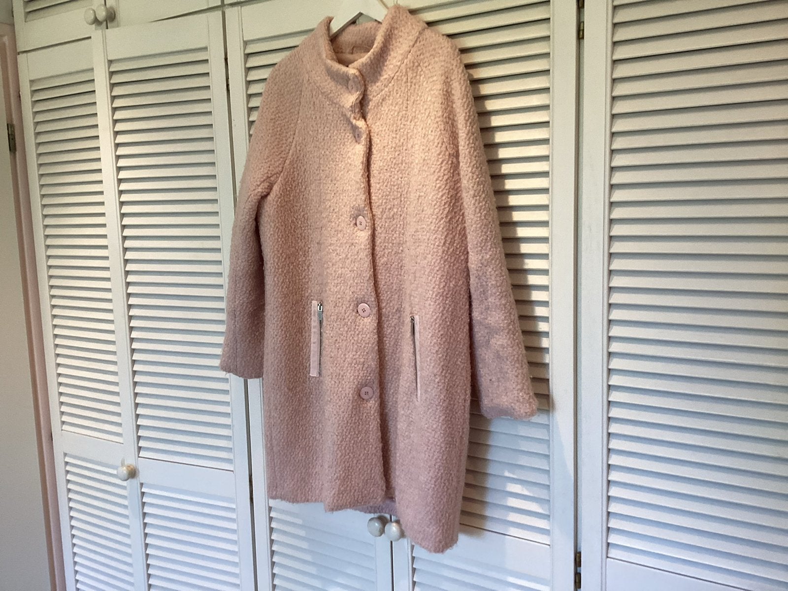 Roze teddy jas van LIV, maat 42, Ophalen of Verzenden, Zo goed als nieuw, Maat 42/44 (L), Roze