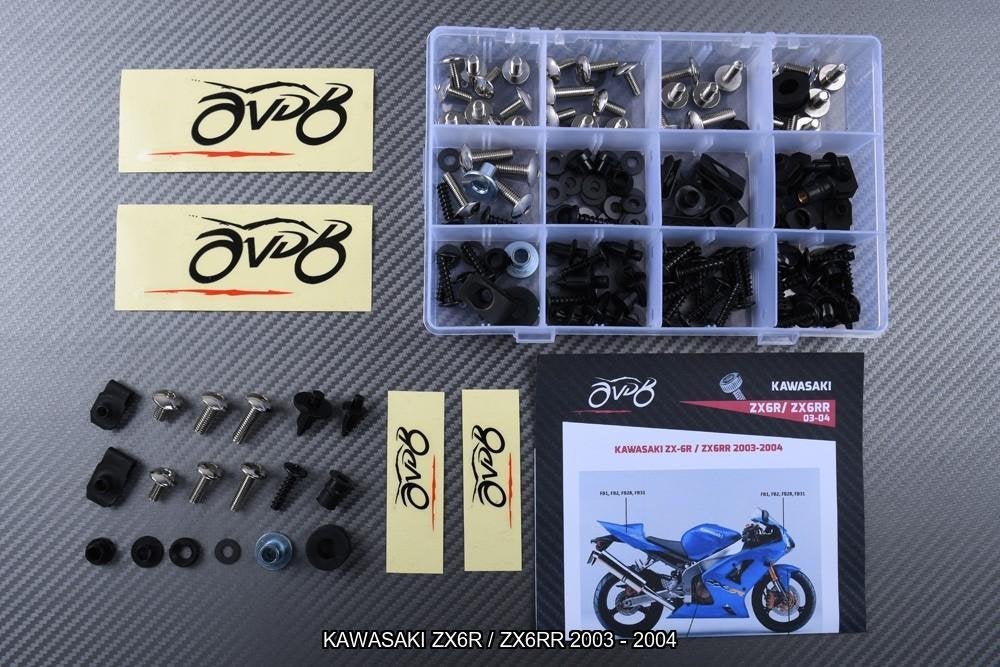 Kuip bouten set voor KAWASAKI ZX6R / ZX6RR 2003 2004, Motoren, Verzenden, Nieuw
