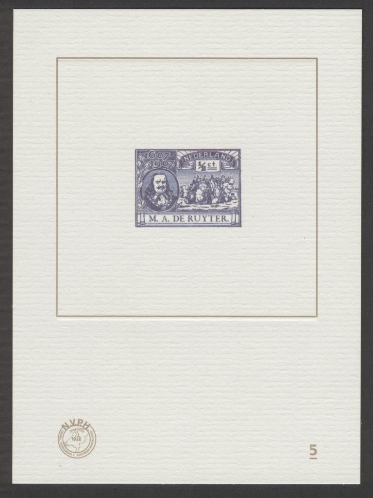 Blauwdruk 5, Postzegels en Munten, Ophalen of Verzenden, Na 1940, Postfris