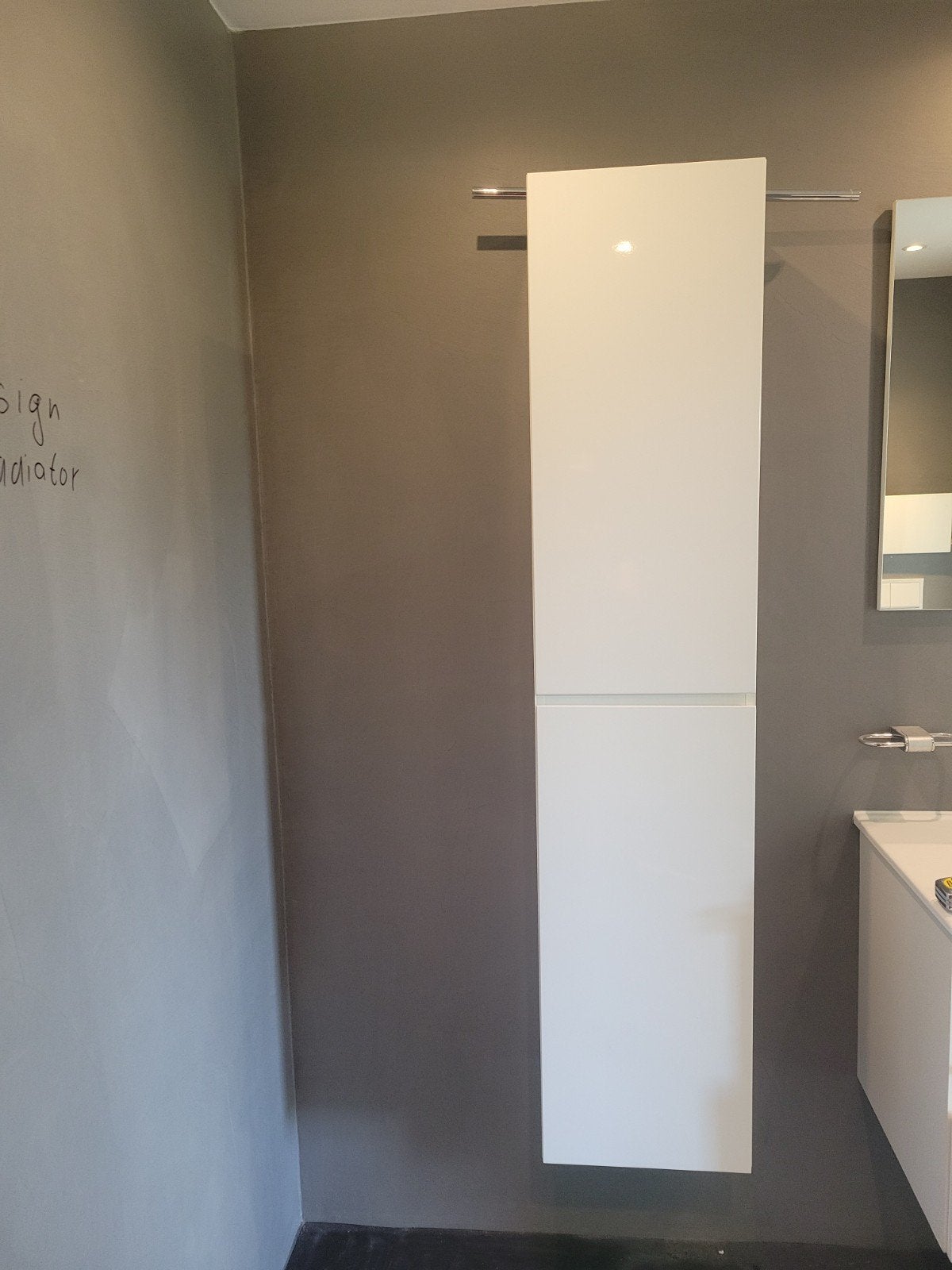 Hoogglans Badkamerkastje 160x35x30 cm, Huis en Inrichting, Badkamer | Badkamermeubels, Ophalen